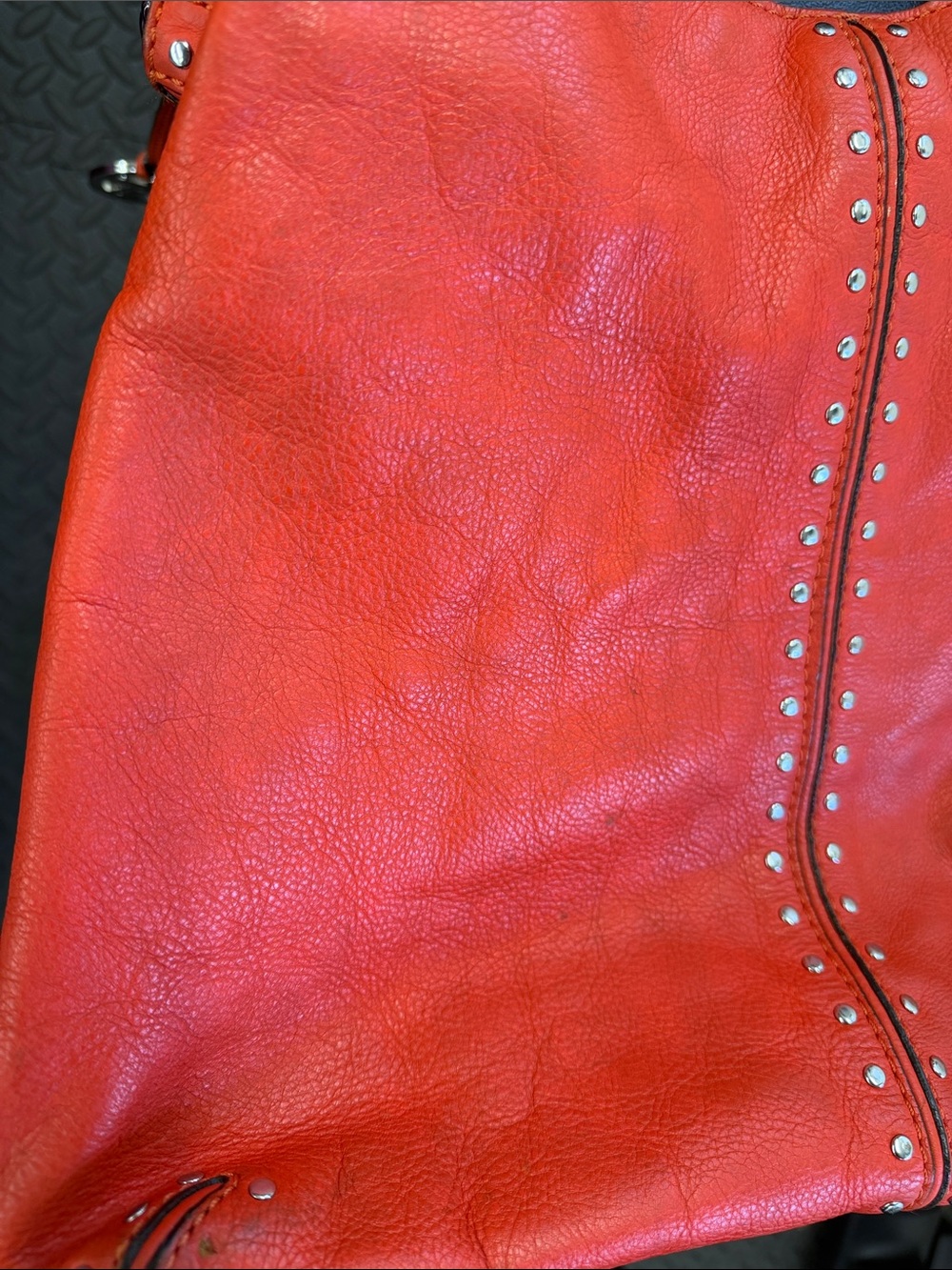 Michael Kors Orange Leather Shoulder Bag - Picture 15 of 15